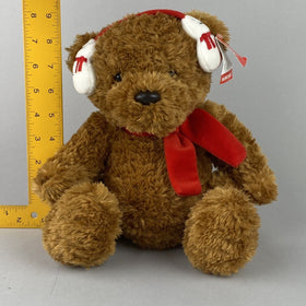 Aurora Plush Bear with Ear Muffs & Scarf