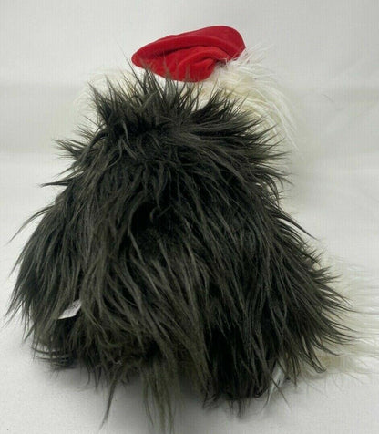 Gund Heads and Tail Plush Dog Shaggy Black and White 16"