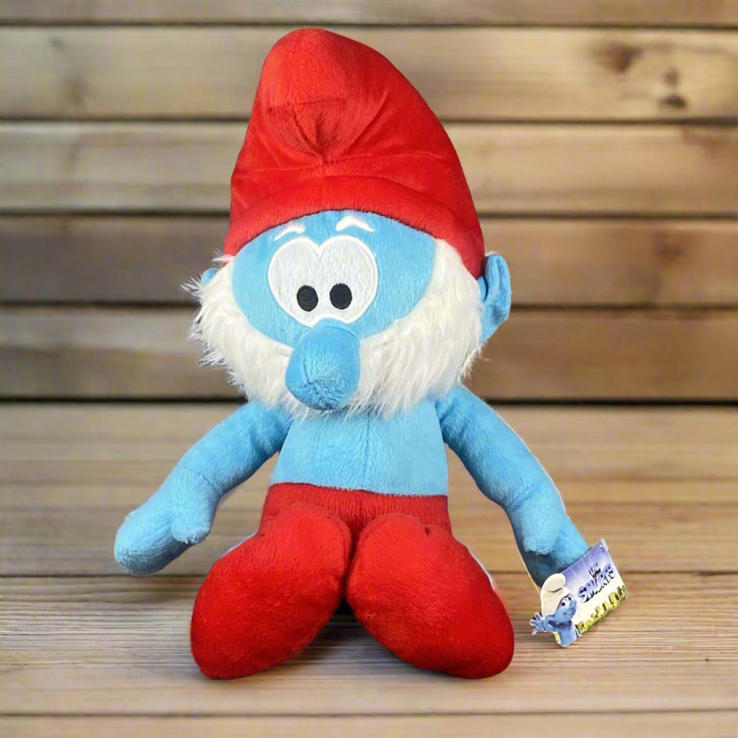 NOS Vintage Papa Smurf 20" Plush NANCO @Peyo 2010