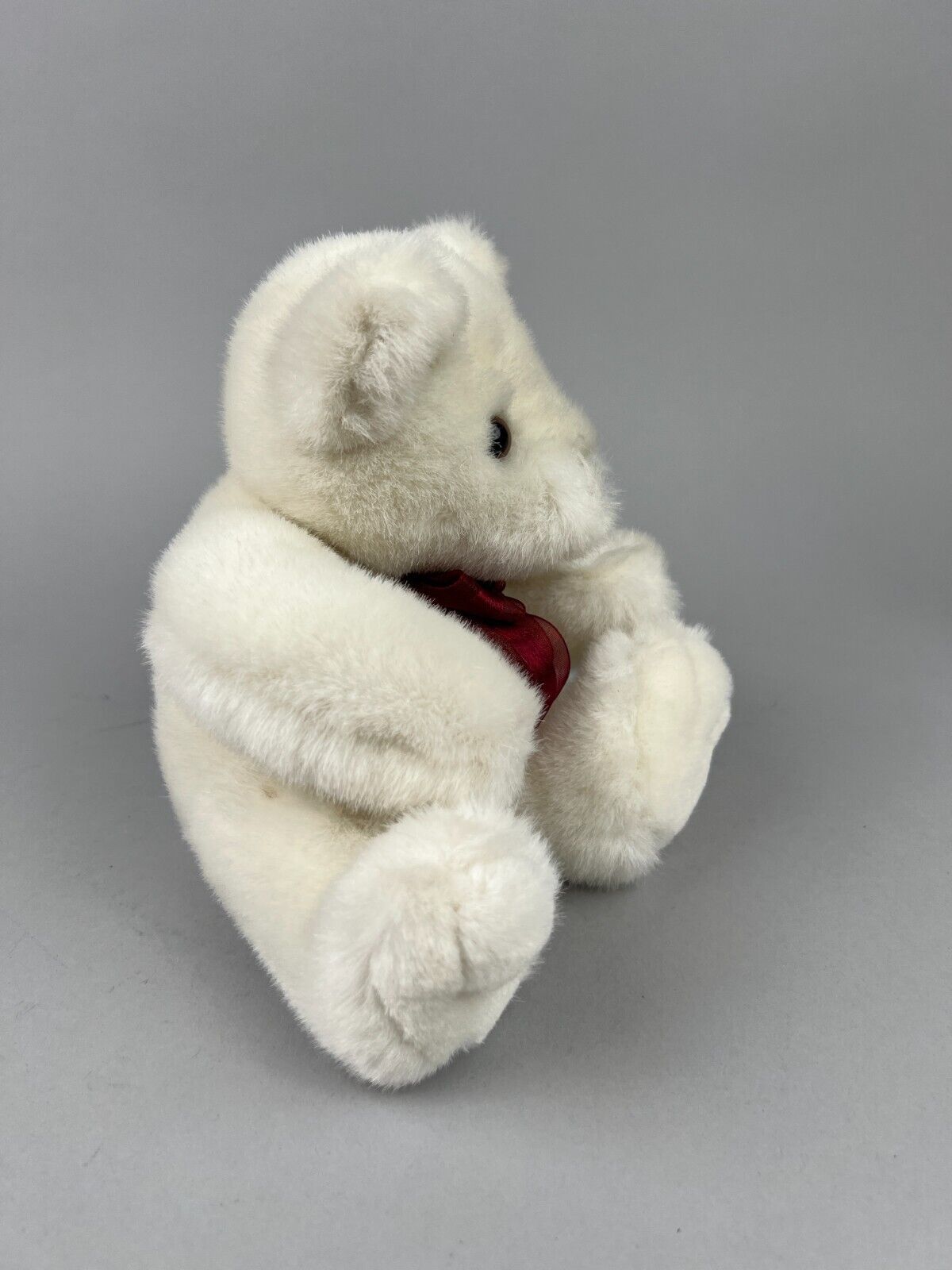 Aurora White Teddy Bear with Bow Plush Stuffed Animal