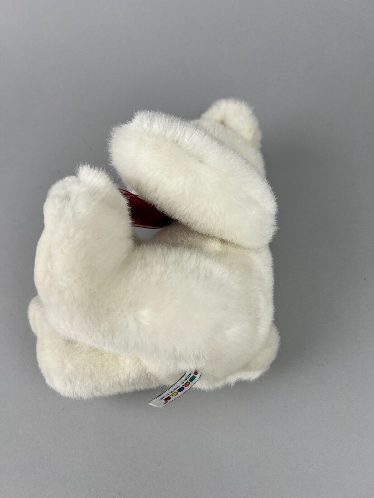 Aurora White Teddy Bear with Bow Plush Stuffed Animal