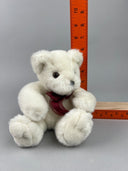 Aurora White Teddy Bear with Bow Plush Stuffed Animal