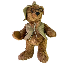 Dan Dee 100th Anniversary Stuffed Plush Teddy Bear Fisherman (Needs Love)