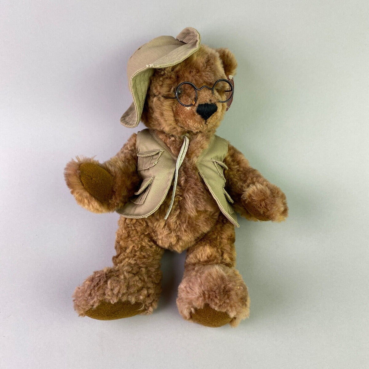 Dan Dee 100th Anniversary Stuffed Plush Teddy Bear Fisherman (Needs Love)