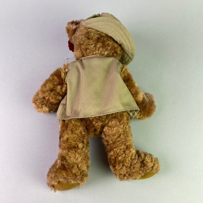 Dan Dee 100th Anniversary Stuffed Plush Teddy Bear Fisherman (Needs Love)