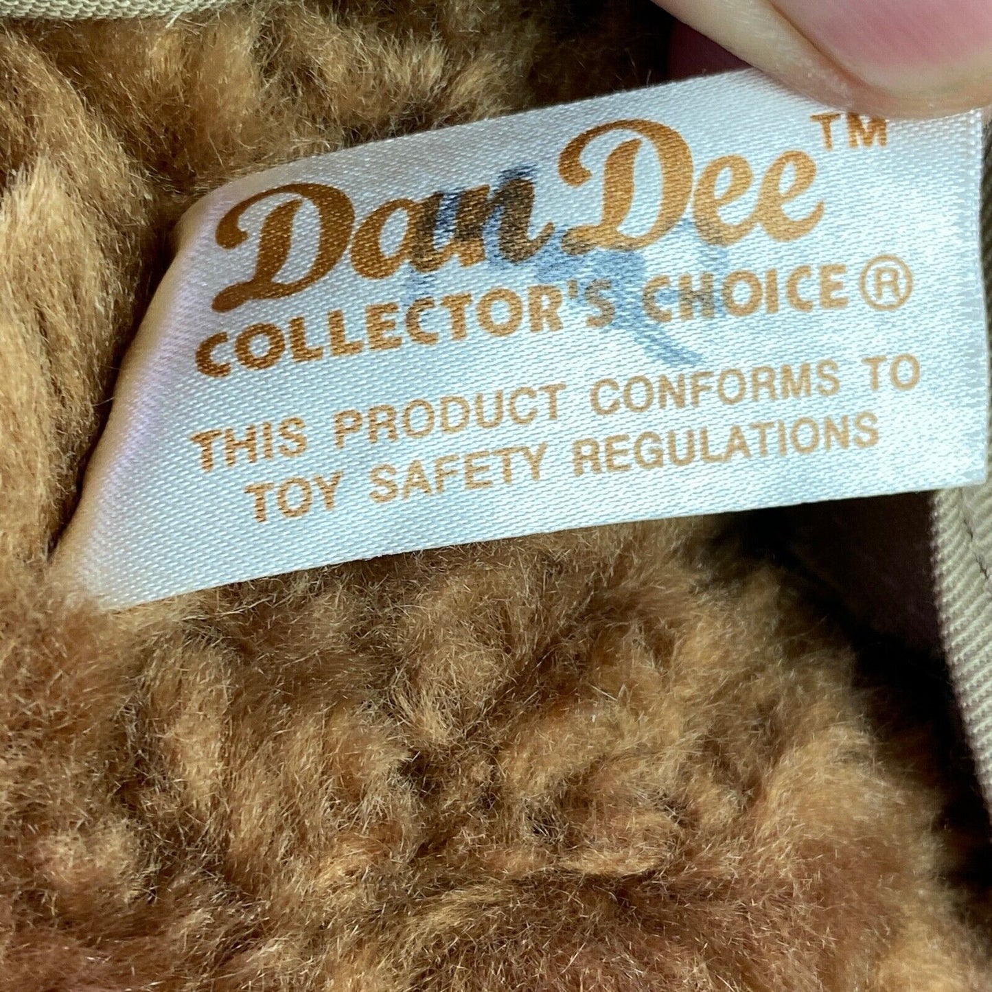 Dan Dee 100th Anniversary Stuffed Plush Teddy Bear Fisherman (Needs Love)