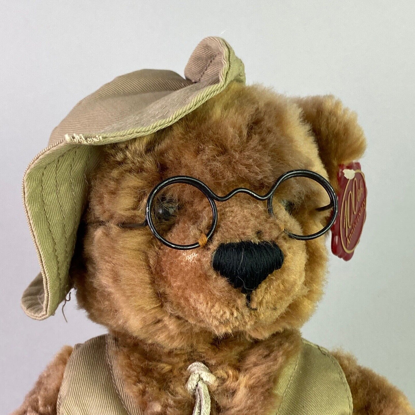 Dan Dee 100th Anniversary Stuffed Plush Teddy Bear Fisherman (Needs Love)