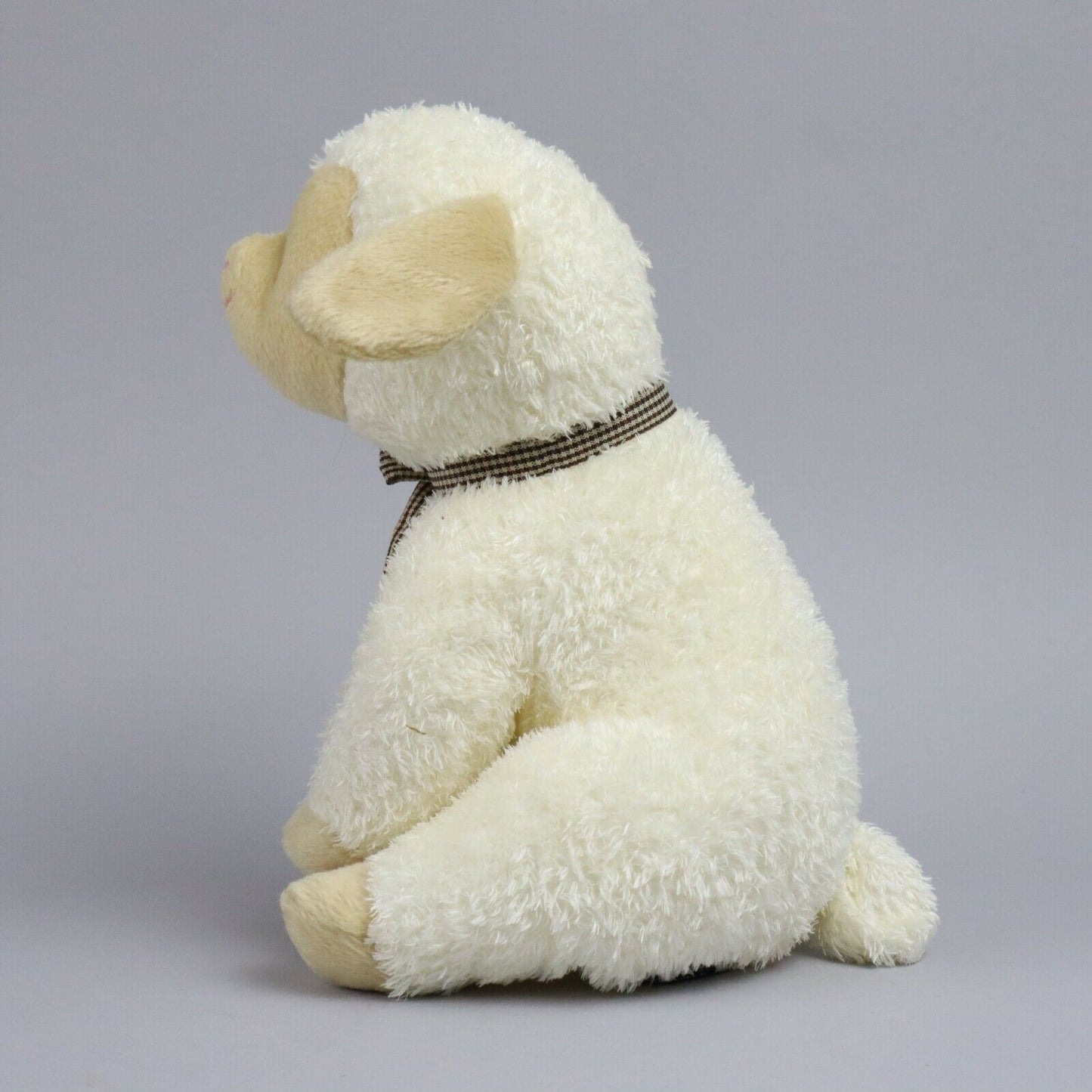 Gund White Lamb with Bow Plush Stuffed Animal