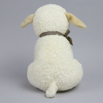 Gund White Lamb with Bow Plush Stuffed Animal