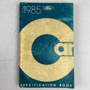 1985 Ford Car Specification Book