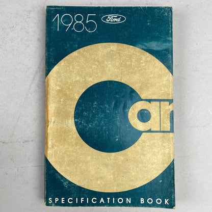 1985 Ford Car Specification Book