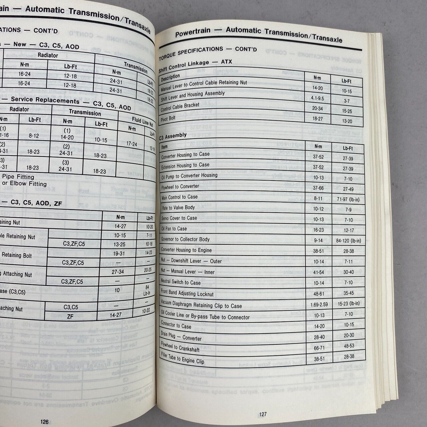 1985 Ford Car Specification Book