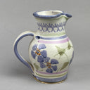 Hand Painted small Purple Flower Pitcher - Jo Jackie