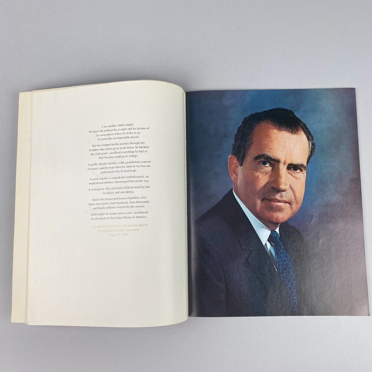 Richard Nixon President Official Inaugural Program January 20,1969