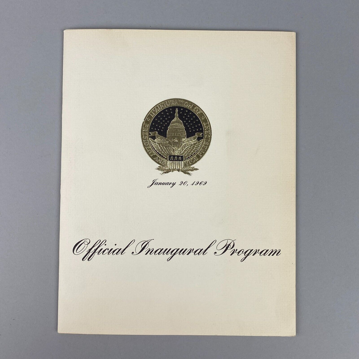 Richard Nixon President Official Inaugural Program January 20,1969