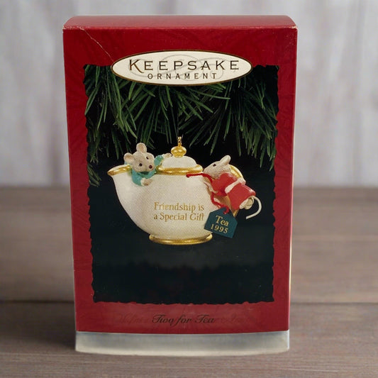 Hallmark Keepsake Ornament Christmas "Friendship is a Special Gft" - Two for Tea