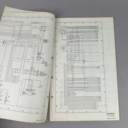 1988 Ford Scorpio Car Vacuum and Wiring Diagrams Manual