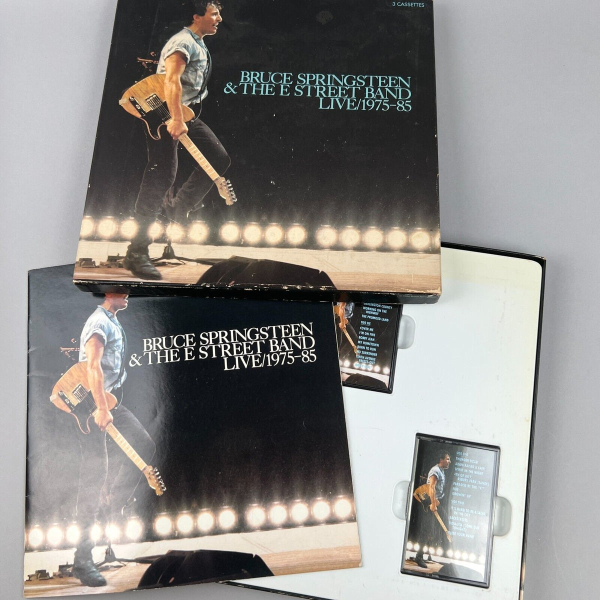 Bruce Springsteen & The E Street Band Live 1975-85 Cassette Tape with Promo Book