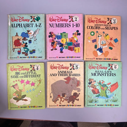 1983 Walt Disney Fun-To-Learn Library 19 Volume Set Bantam Books Complete Set