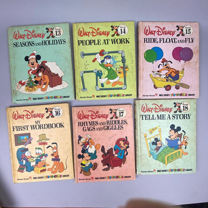 1983 Walt Disney Fun-To-Learn Library 19 Volume Set Bantam Books Complete Set