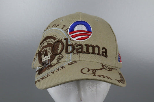 President Obama Tan/Brown Cap Hat City Hunter Cap Adjustable