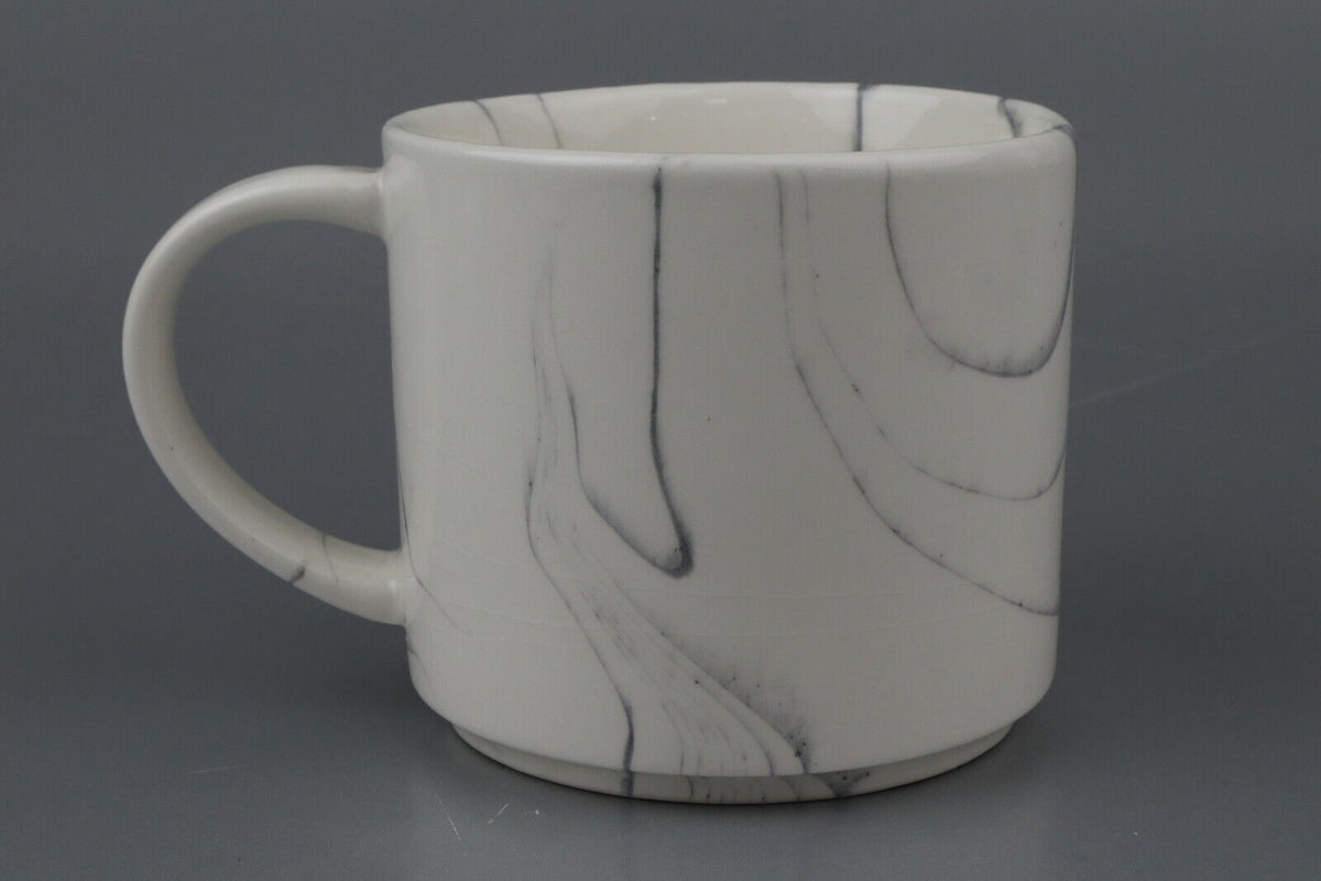 Clay Art Mug "Inspire" 3.5" Tall 4" Diameter with Marble Pattern