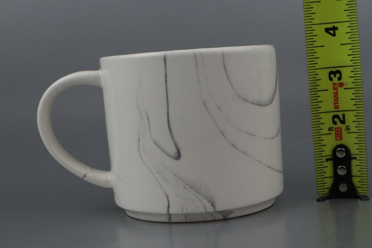 Clay Art Mug "Inspire" 3.5" Tall 4" Diameter with Marble Pattern