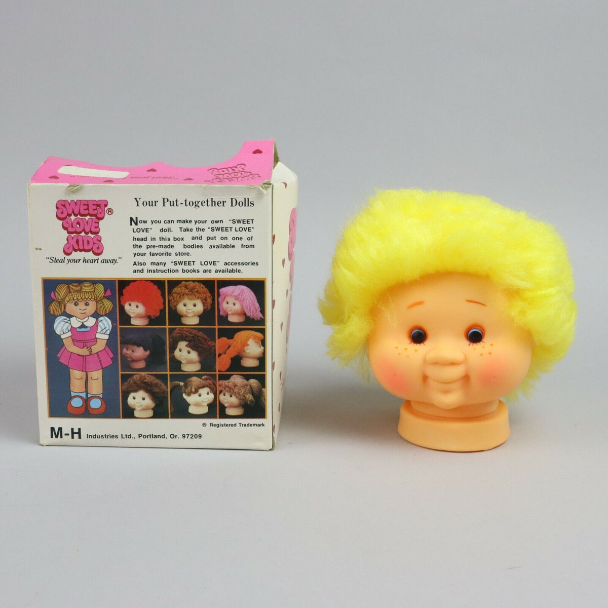 (Rare Style) Sweet Love Kids Doll Head, You put-together dolls