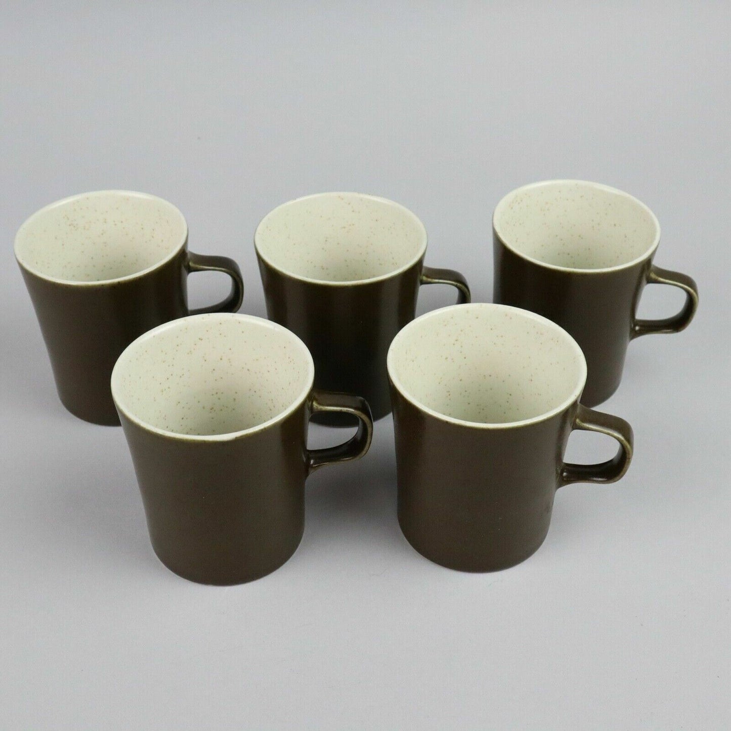 Set of 5 Mid-Century Vintage Mugs / Cups (Coffee, Tea, Espresso, Water)