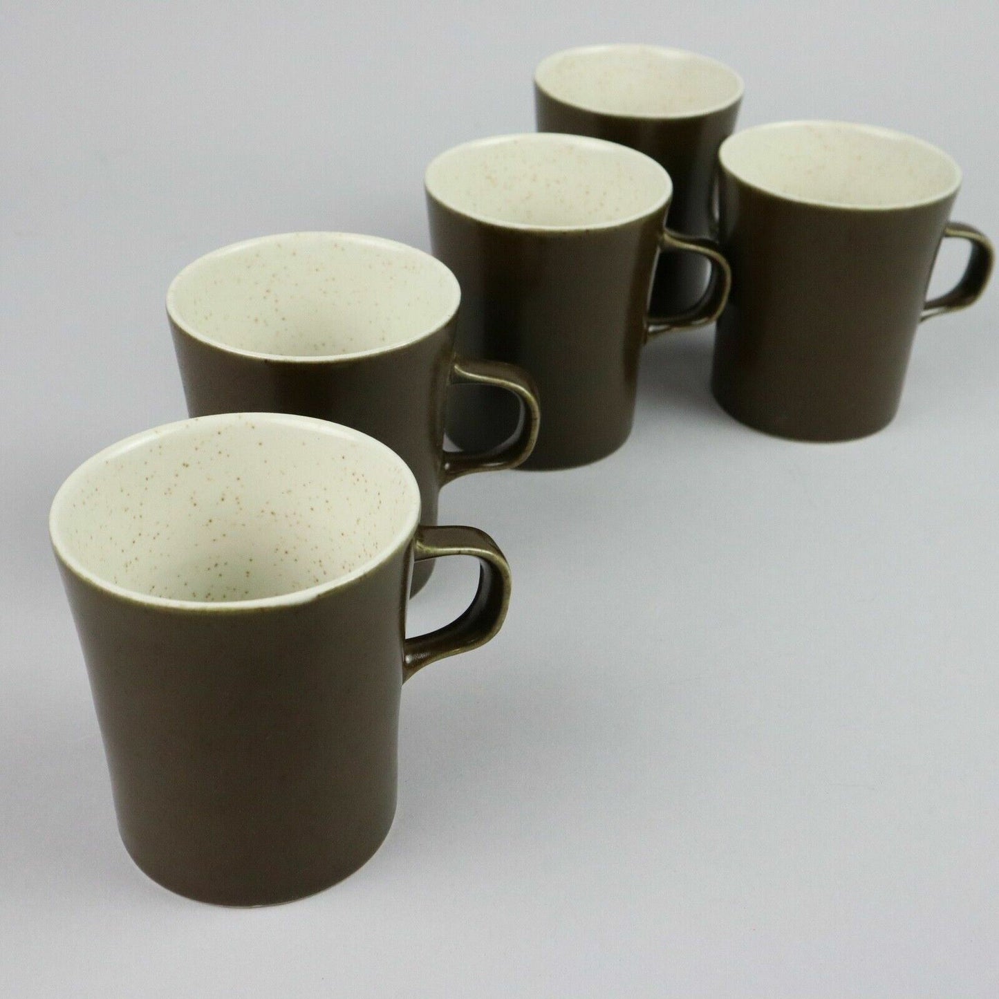 Set of 5 Mid-Century Vintage Mugs / Cups (Coffee, Tea, Espresso, Water)