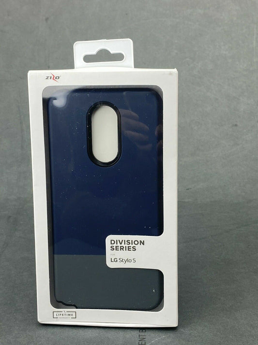 LG Stylo 5 Case, Zizo Division Series with Protective Lightweight - Blue & Black