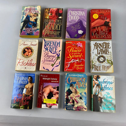 Lot of 12 Romance Novels by Various Writers: Davis, Dodd, Joyce, Balogh, etc