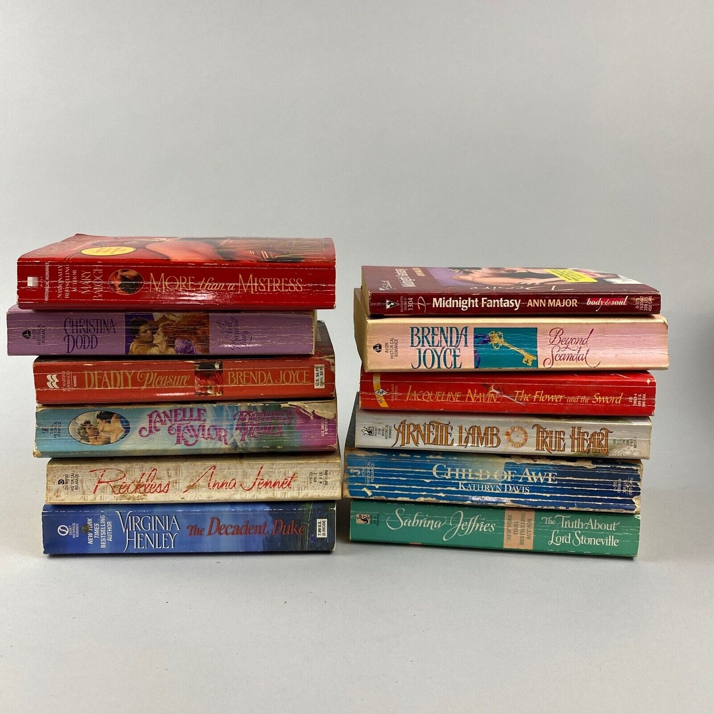 Lot of 12 Romance Novels by Various Writers: Davis, Dodd, Joyce, Balogh, etc