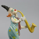 Clown Playing Saxophone Figurine on Marble Base