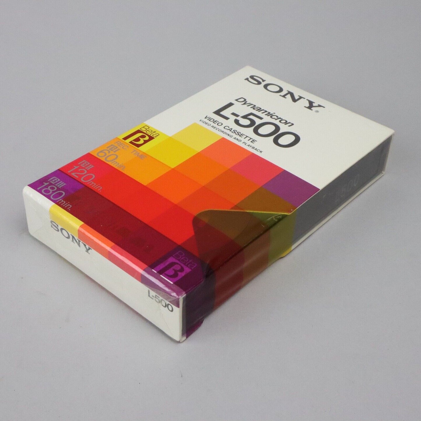 NEW SEALED - Sony Dynamicron L-500 180-Minute Beta Video Cassette Tape (M1)