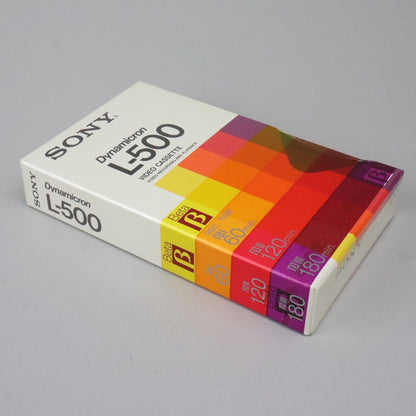 NEW SEALED - Sony Dynamicron L-500 180-Minute Beta Video Cassette Tape (M1)