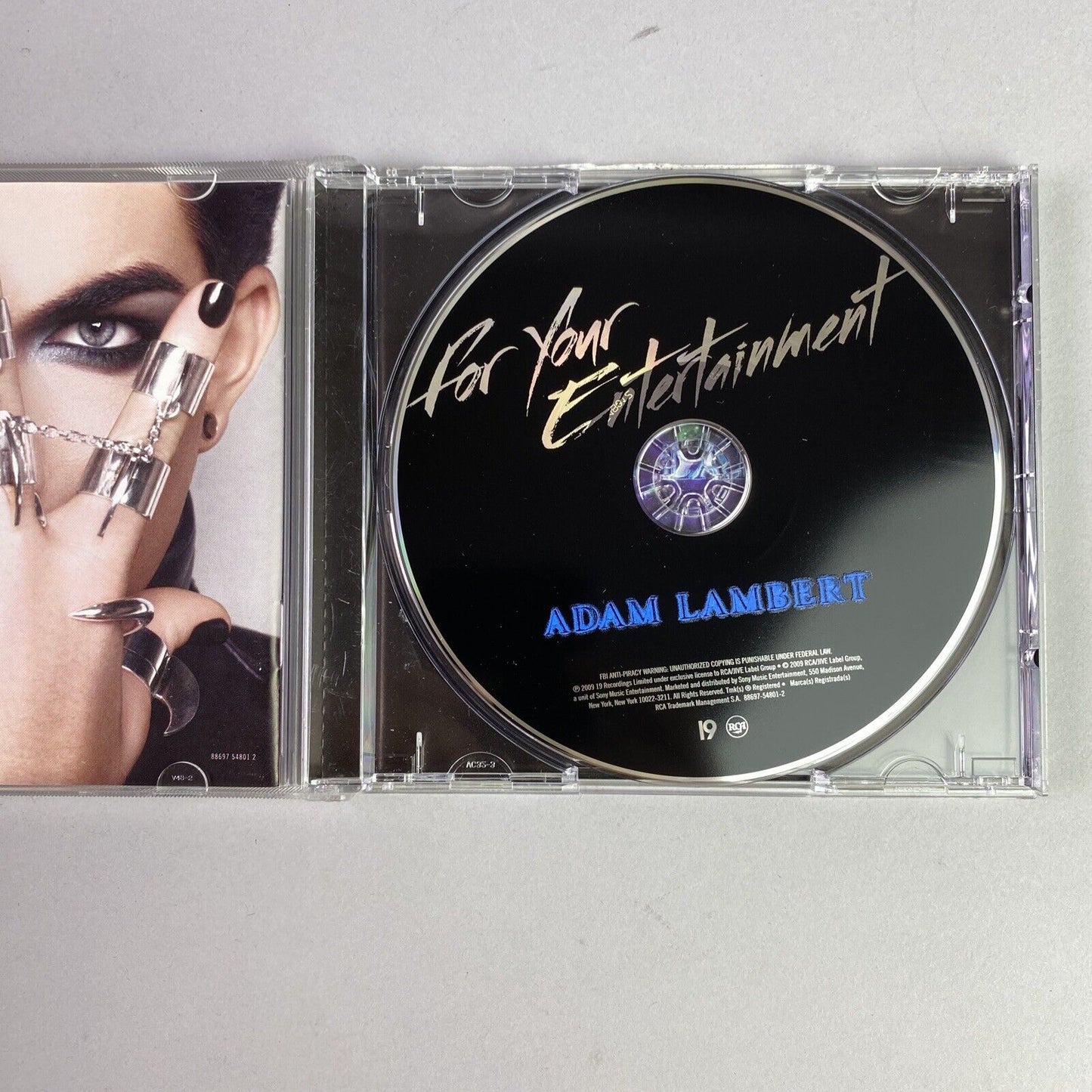 For Your Entertainment by Adam Lambert (CD Nov-2009, RCA)