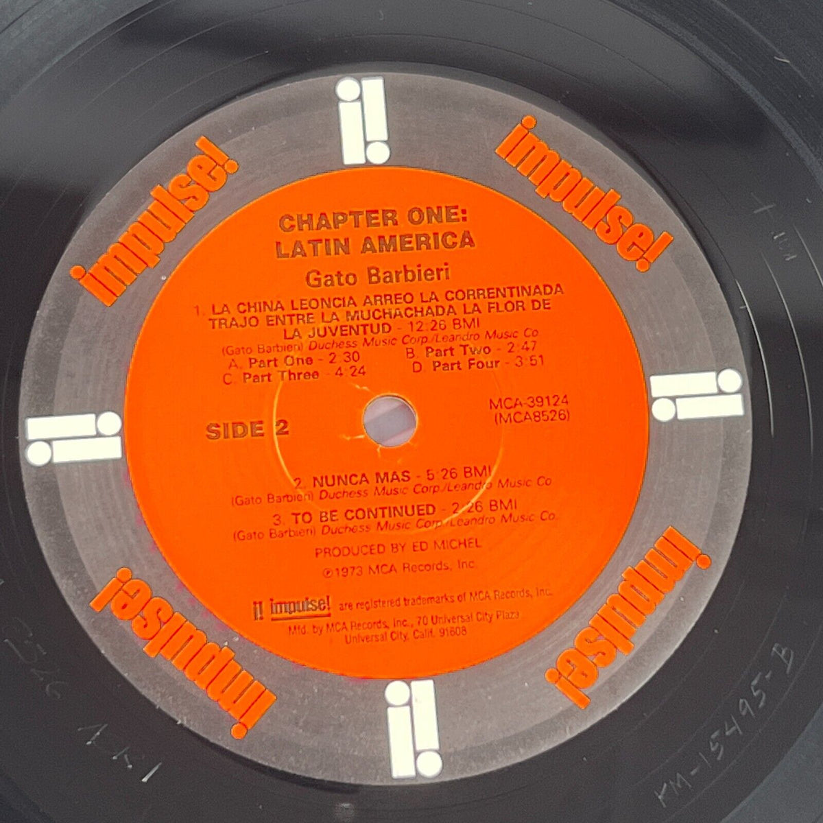 Gato Barbieri - Gato: Chapter One-Latin America, Promotional Vinyl Record, NM