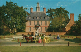 Vintage Postcard Governor's Palace Virginia (Official Colonial Williamsburg)