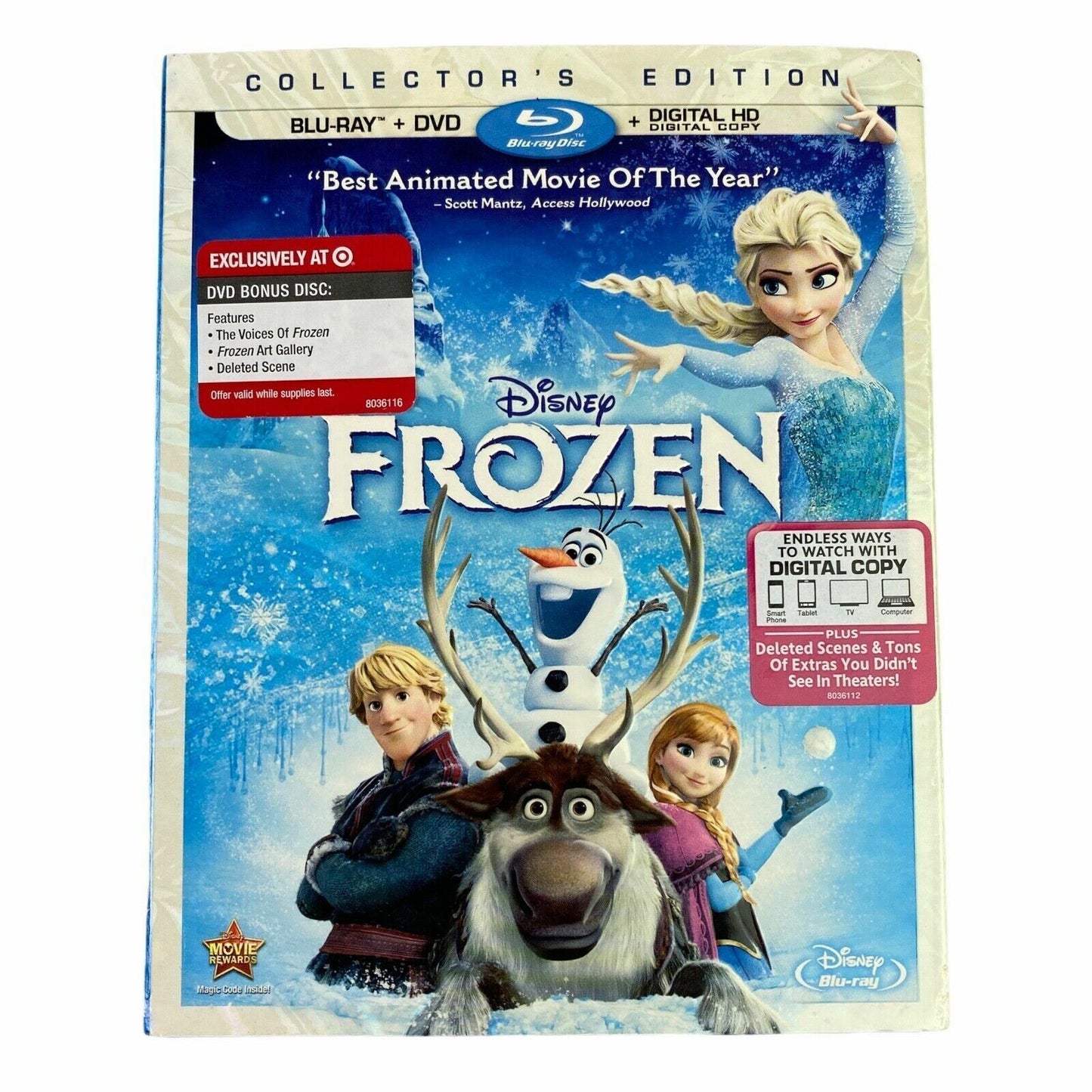 FROZEN 2 [Blu-ray], Good DVD, Rachel Matthews,Jason Ritter,Martha Plimpton,Alfre