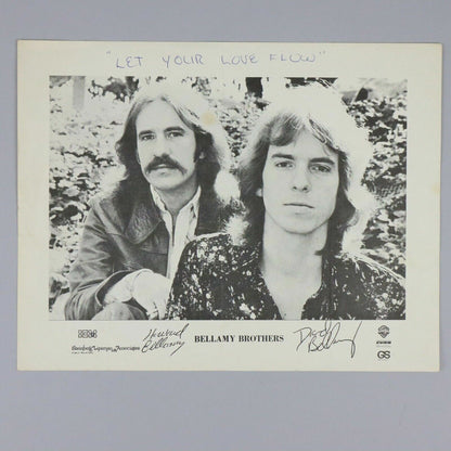 Photo Print Autographed By The Bellamy Brothers, 11"x8"