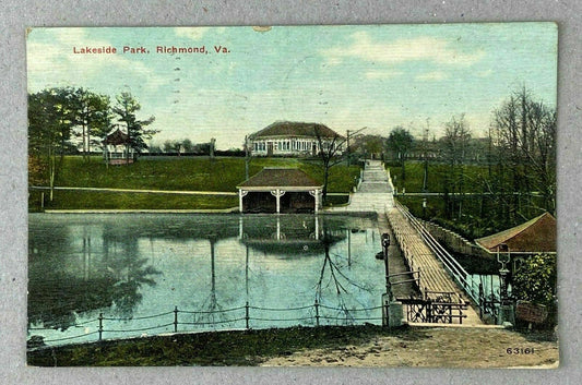 Antique Postcard: Lakeside Park, Richmond, Virginia