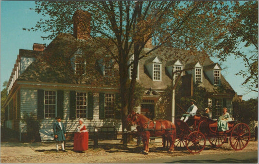 Vintage Postcard Raleigh Tavern - Virginia (Official Colonial Williamsburg)