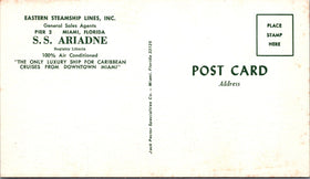 Vintage Postcard of the Eastern Steamship Lines S.S. Ariadne