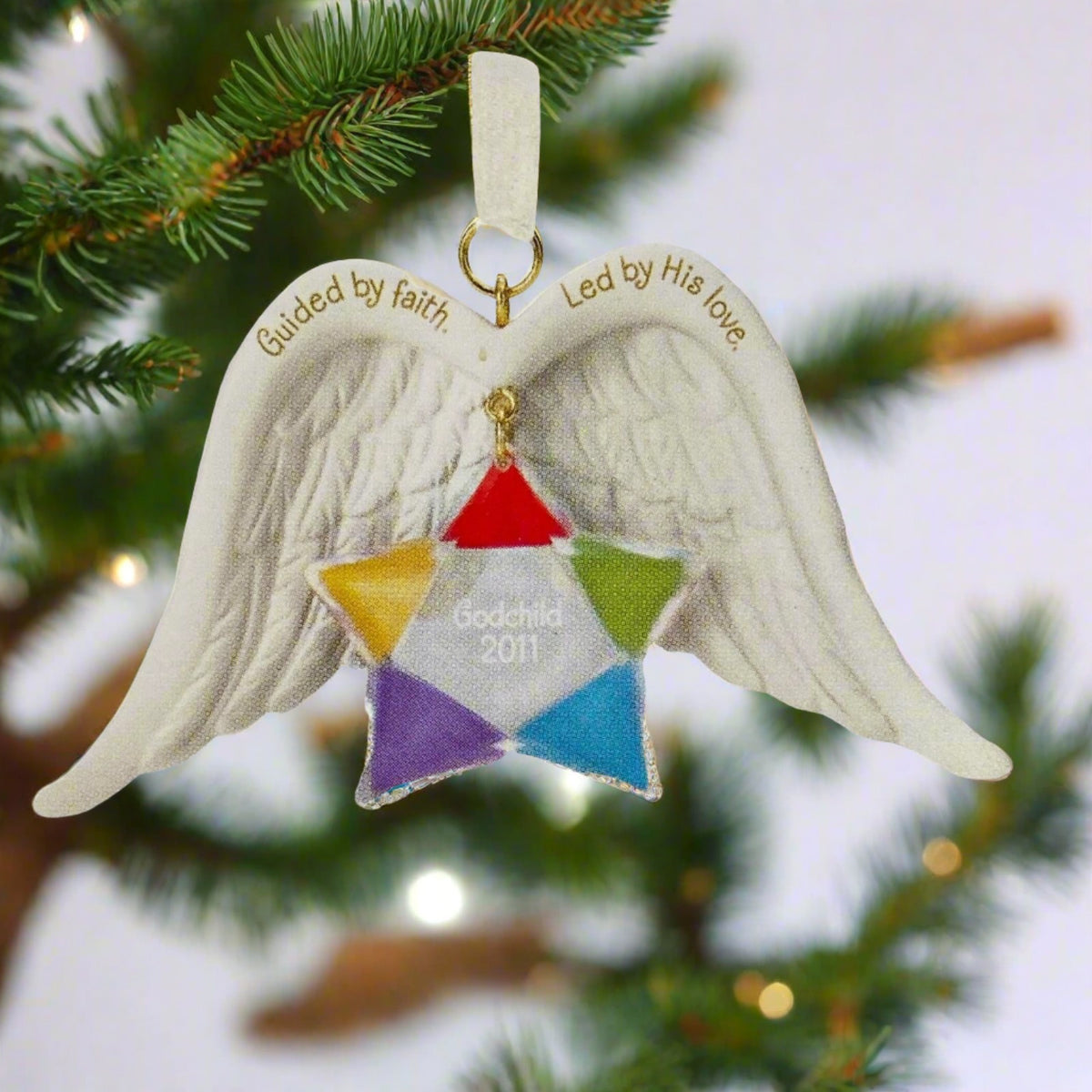 New Hallmark Godchild Angel Wings 2011 Ornament