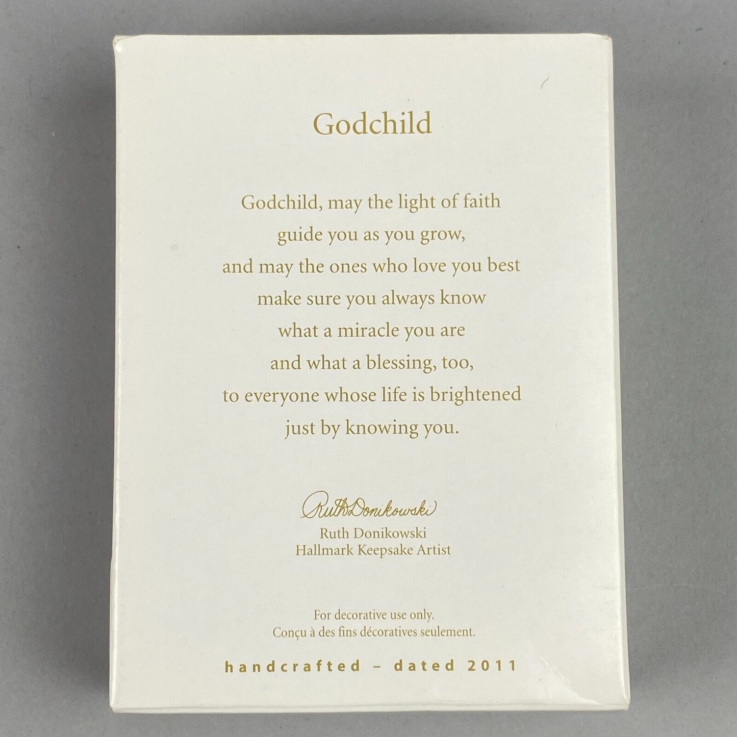 New Hallmark Godchild Angel Wings 2011 Ornament