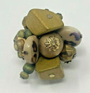 Earthy Cluster Ring with Elastic Band