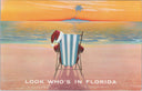 Vintage 1960s Look Who's in Florida Postcard