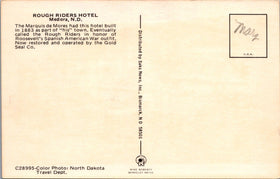 Vintage Postcard of Rough Riders Hotel Medora North Dakota