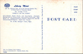 Vintage Postcard of the Liberty Motel in Daytona Beach, Florida